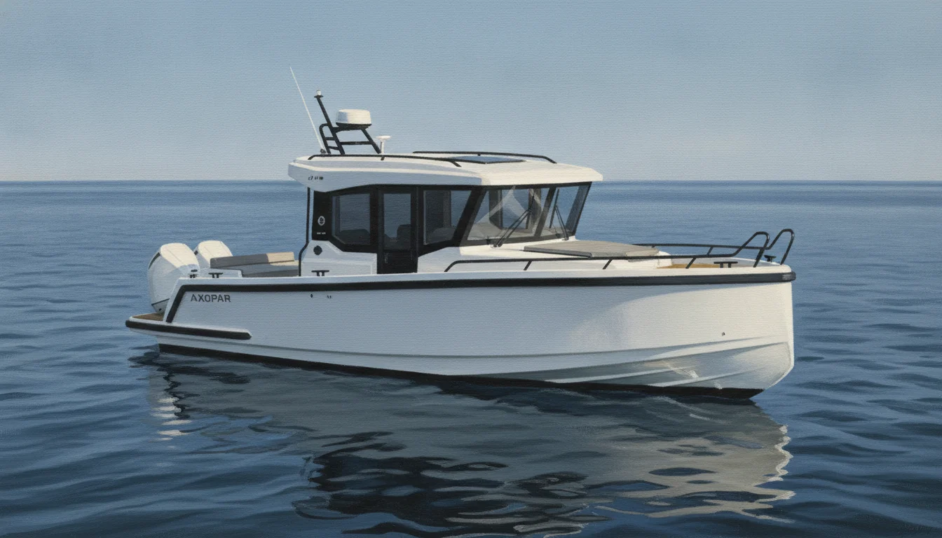 Illustrazione di una Axopar 37 XC Cross Cabin