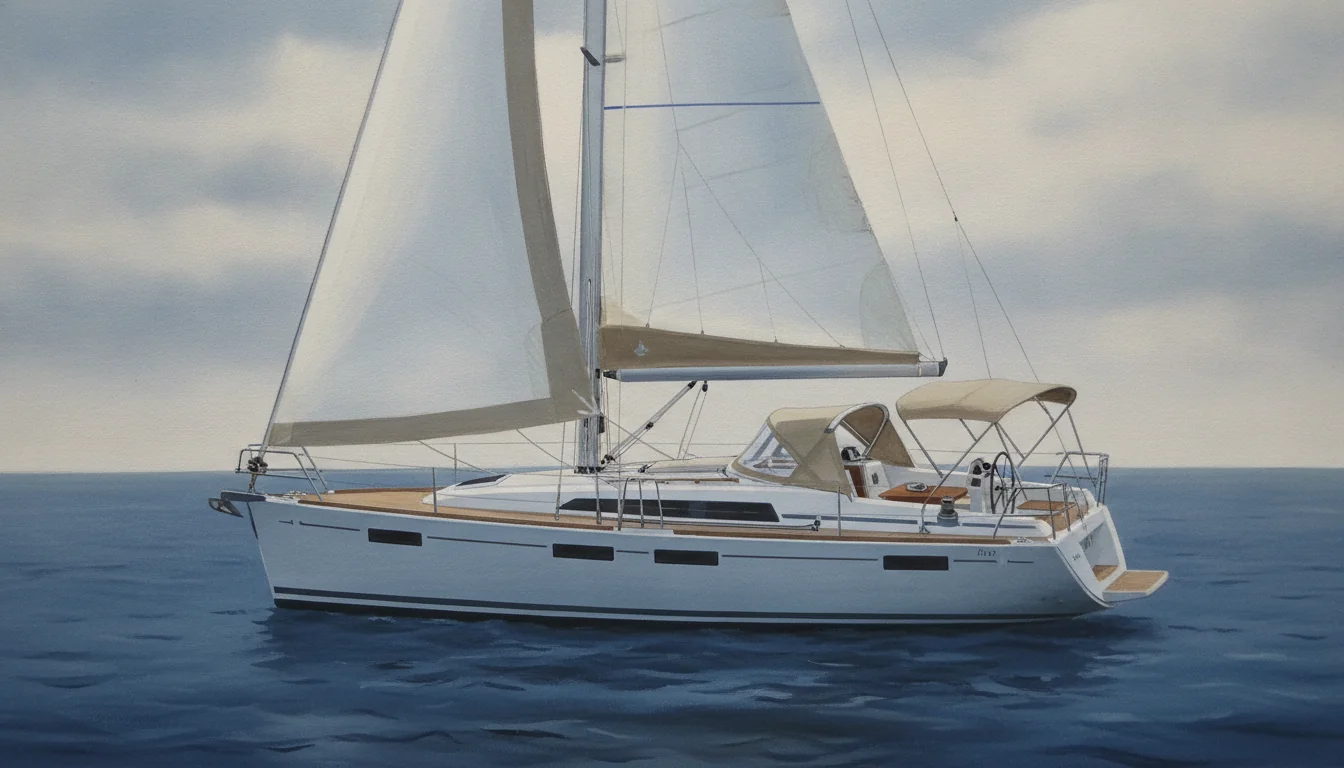 Illustrazione di una Bavaria 37 Cruiser