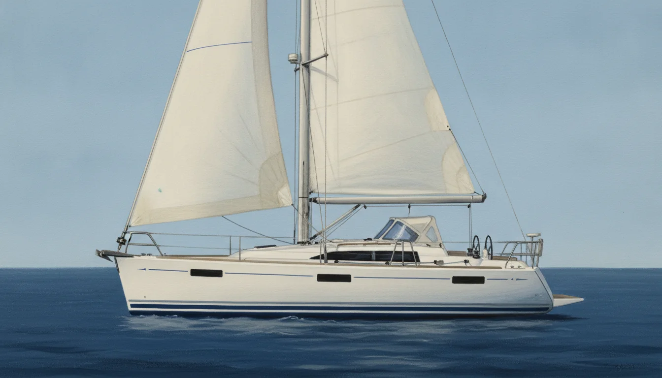 Illustrazione di una Jeanneau Sun Odyssey 50 DS